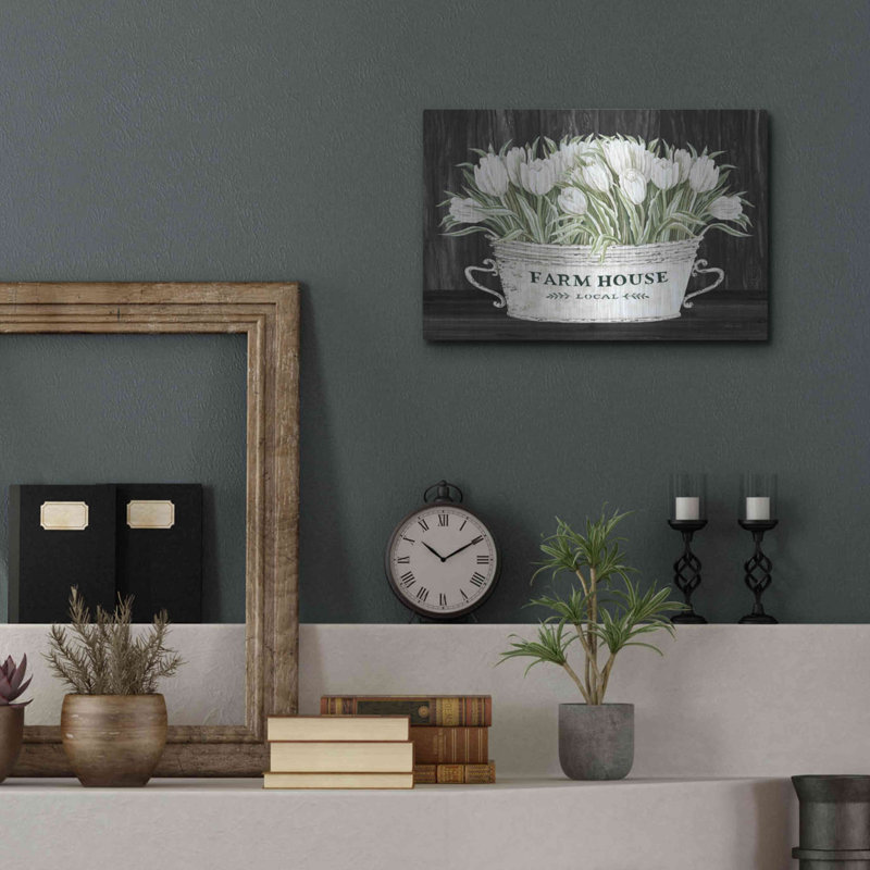 «Farmhouse Tulips» par Cindy Jacobs, H 12 po x l 16 po