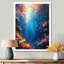 Bleu, orange, corail, poisson clown, vie marine - art mural Coralwall-895977979-993493780