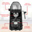 Machine à espresso et cappuccino Ga-135bk, noir