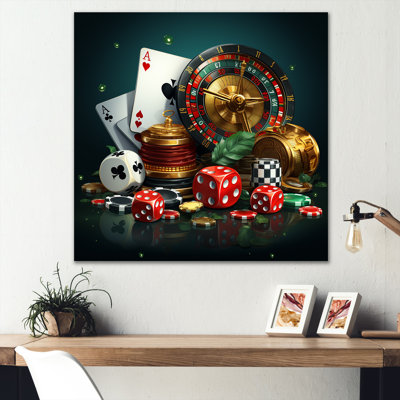 Art de jeu de casino «Poker II» - Casinos / traces de course, art mural