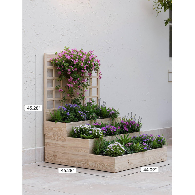 Wood Raised Garden Bed