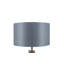Hindenach 20cm H Silk Drum Lamp Shade ( Screw On ) in Steel Grey