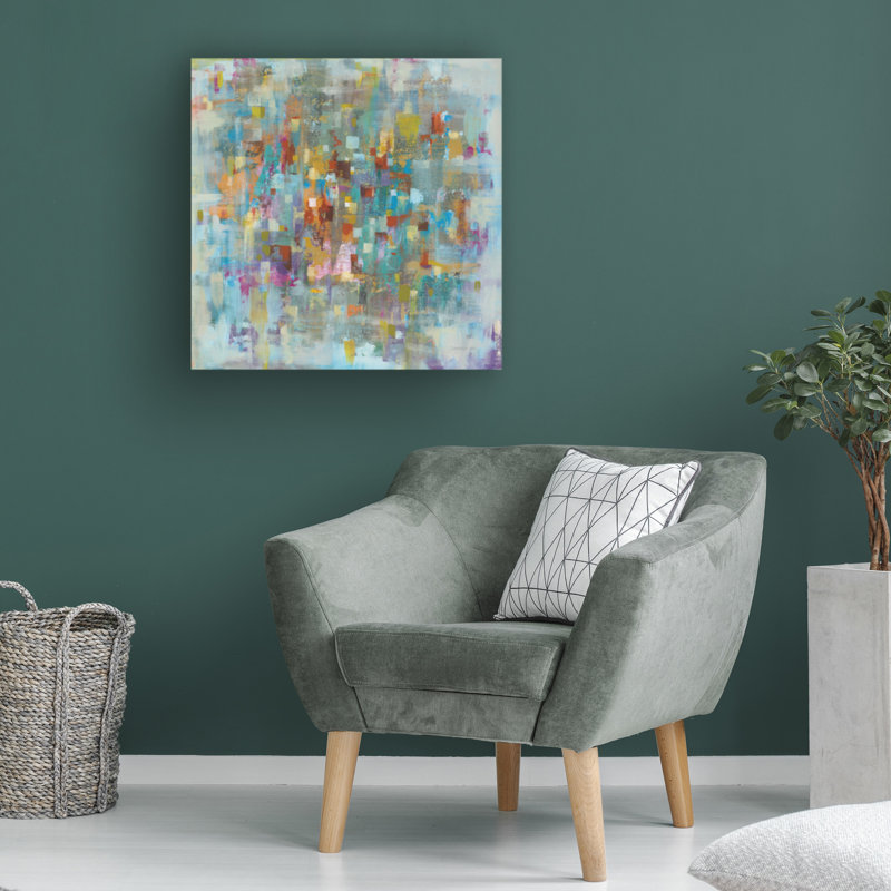 Art sur toile «rouleau Danhui Nai Confetti I», H 14 po x l 14 po
