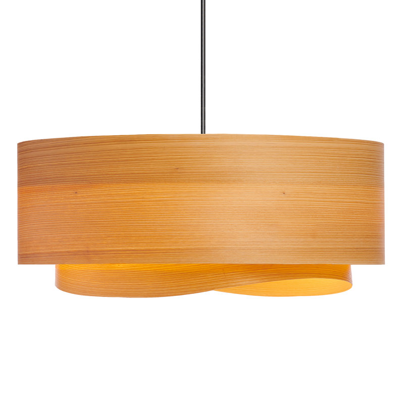 Half Bowen 17.5" Mid Century Modern Chandelier, Cypress, 15"H x 30"W x 30"D