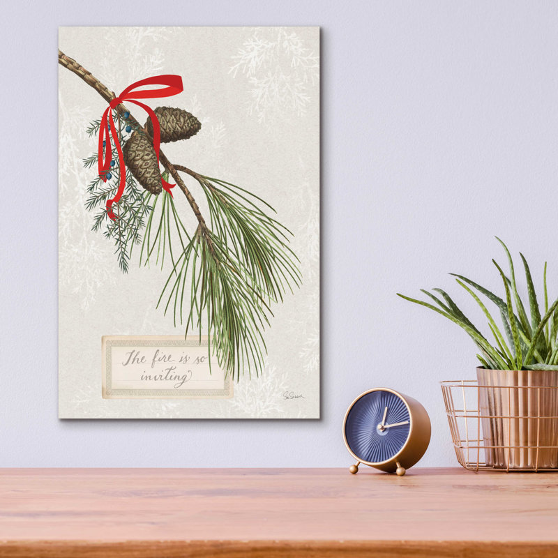 «Joyful Tidings III» par Sue Schlabach, acrylique, H 16 po x l 12 po x P 0,13 po