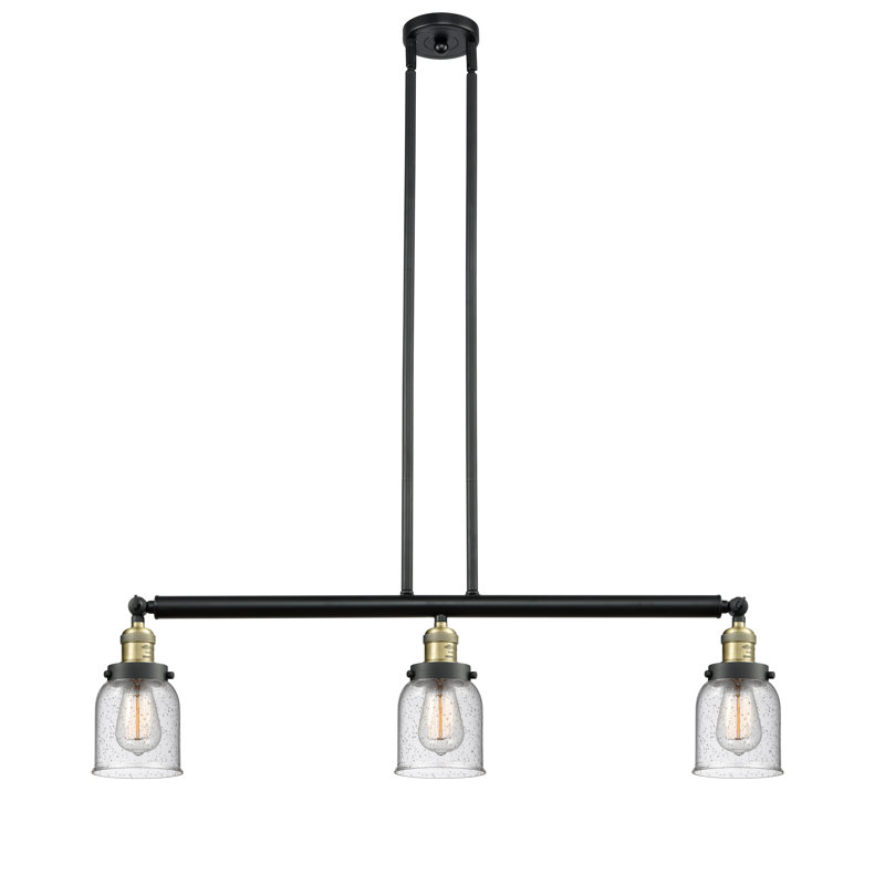 Tom 3 - Light Kitchen Island Pendant, No Bulb Included, Seedy, Black Antique Brass