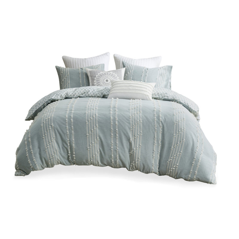 Premium Cotton Jacquard Bedding Sets, Reversible Design For Modern Bedrooms