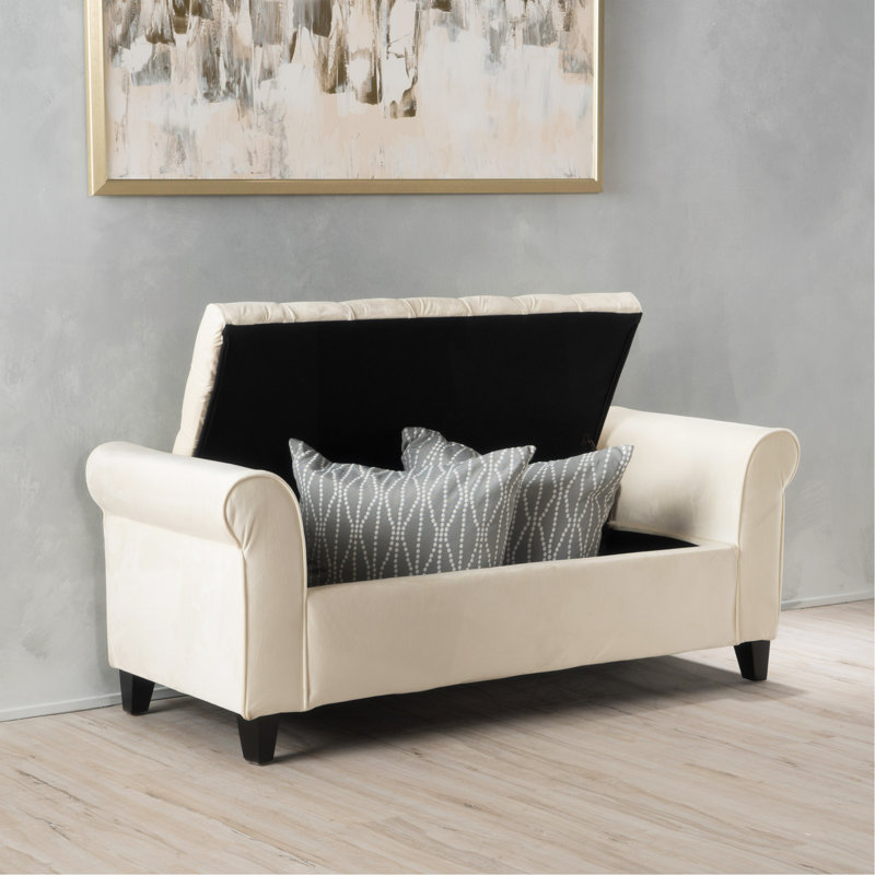 Banc de rangement à bras