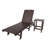 Laguna Outdoor Chaise Lounge with Table-83552149