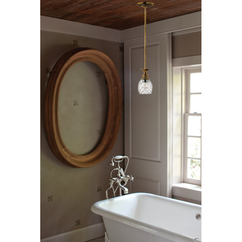 Plantation 1-Light Single Bell Pendant