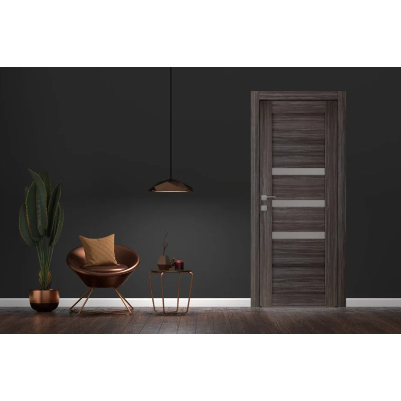 Panneau de porte standard préfini en bois manufacturé Rita, Chêne, 27,75 po x 83,23 po