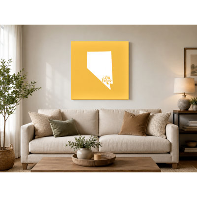 Las Vegas Nevada — State Silhouette — Canvas Wall Art