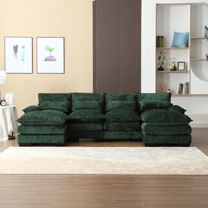 Canapé modulaire Modern, Boucle émeraude