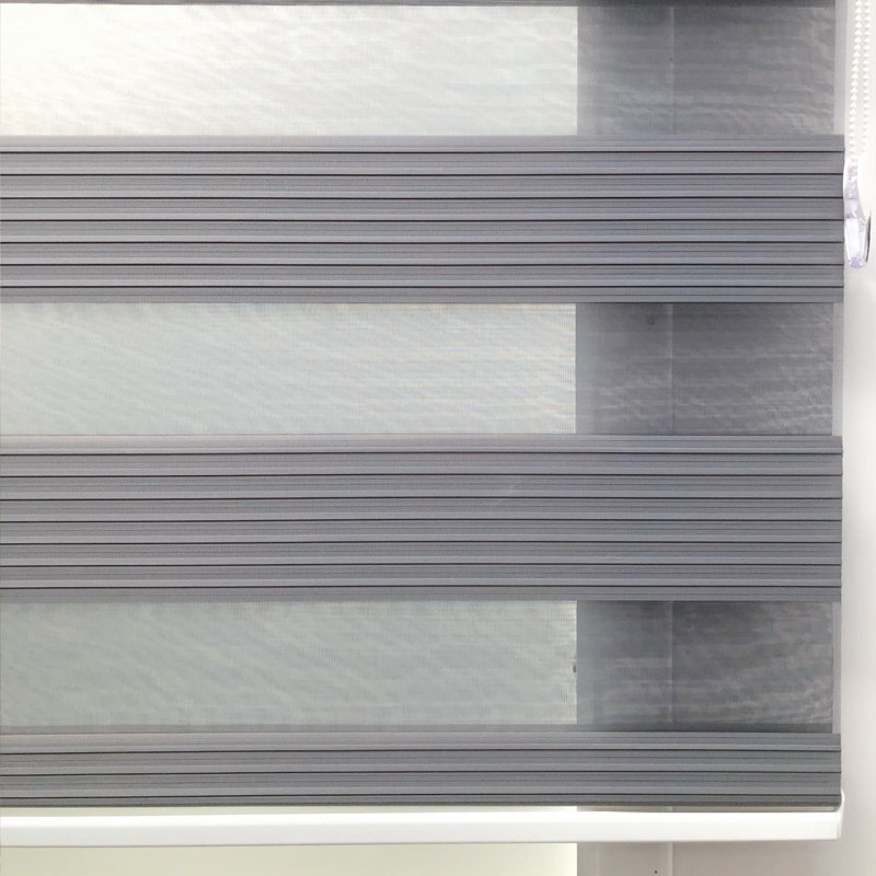 Store à enroulement semi-transparent jour et nuit, Gris, L 63 po x L 79 po