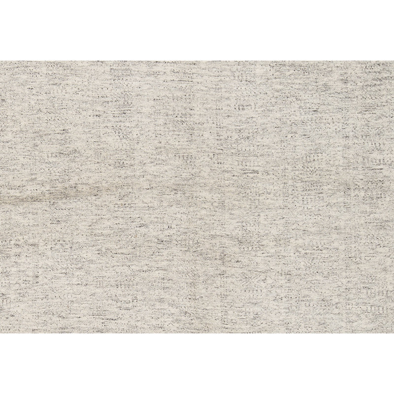 Wool Area Rug in Beige, Rectangle 12' x 14'10"