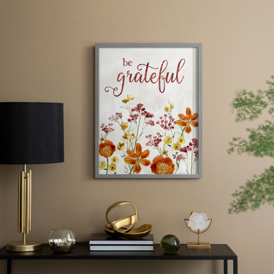Grateful Catalina Bouquet Framed Print - Solid Wood