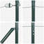 3.2cm H x 215cm W Steel Fencing Kits