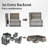 Dikembe 5 - Person Patio Conversation Set with Cushions-1523756392