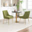 Chaise d'appoint rembourrée en velours Mayreli-1841683239