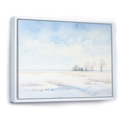 " Minimalism Winter Landscape By The Lake I "