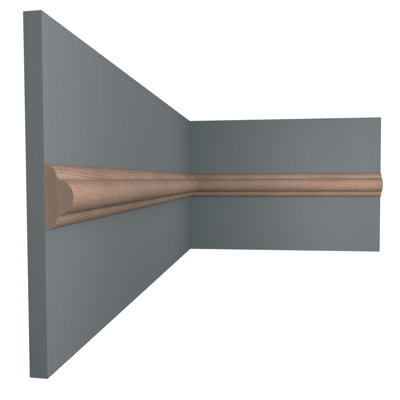 WM1215 - Americraft Solid Hardwood Joint Moulding, 9/16"D x 1 1/4"W x 96"L, Stain Grade Sapele Mahogany
