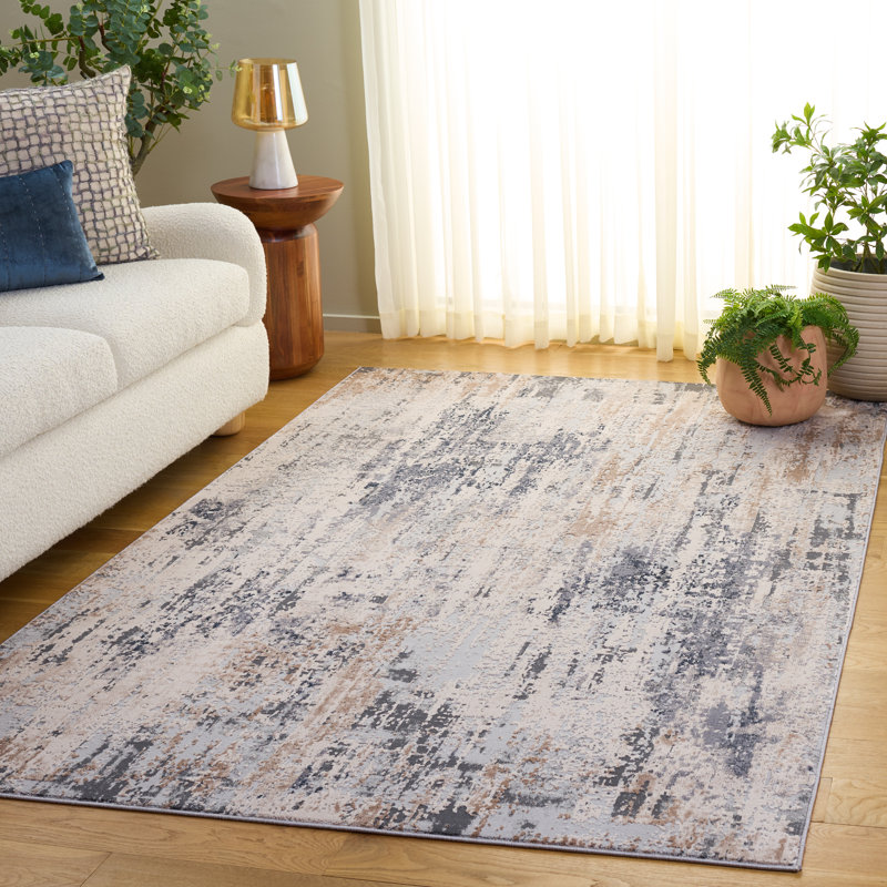 Tapis abstrait Reflection Performance, Rectangle 5 pi 1 po x 7 pi 6 po