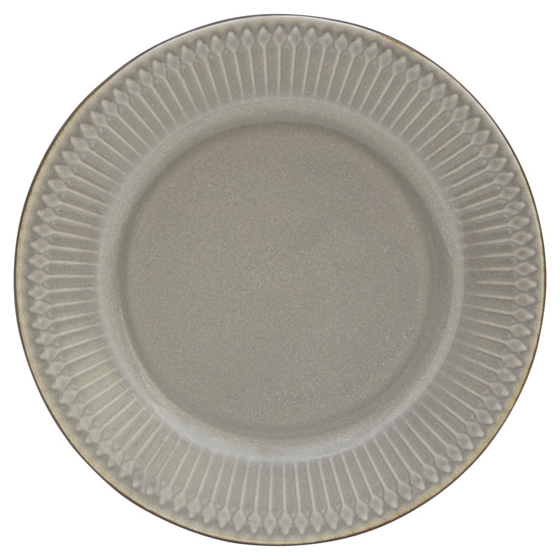 Service de table 16 pièces, service pour 4 Kinglet Ivory, gris