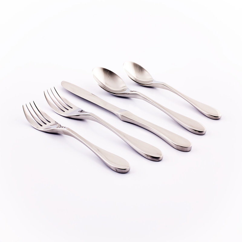 Ensemble de couverts 20 pièces en acier inoxydable 18/10, service pour 4, Lustré