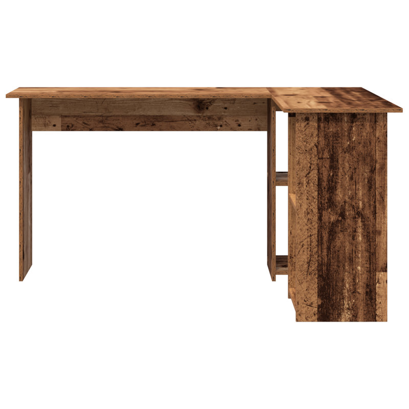Desk Engineered Wood Medium Desk, Old Wood