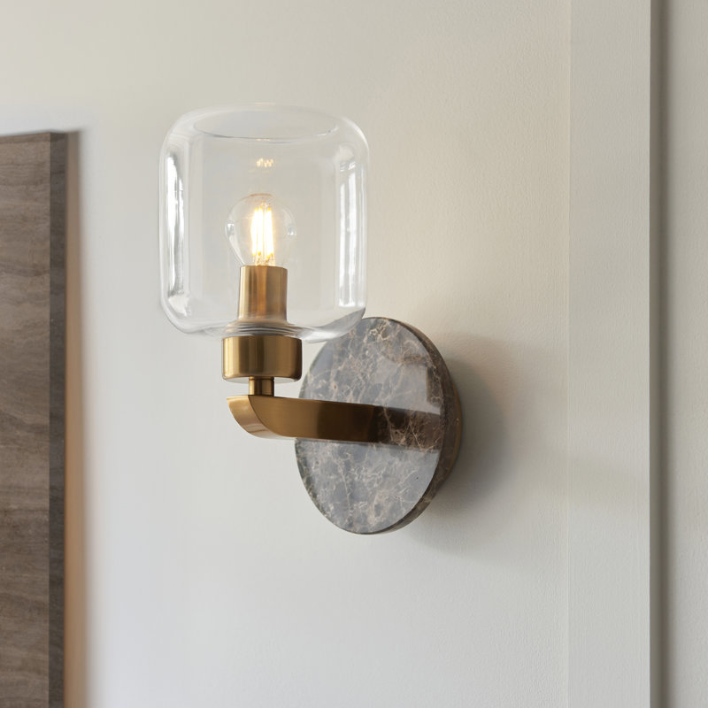 Tarlo Wall Sconce, Black Marble