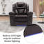 Fauteuil inclinable manuel standard en similicuir de 39,8 po Kodan