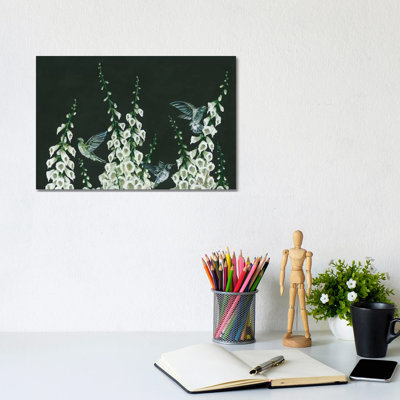 Hummingbirds by Hollihocks Art - Wrapped Canvas Painting