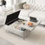 Table basse avec banc de rangement 35 po