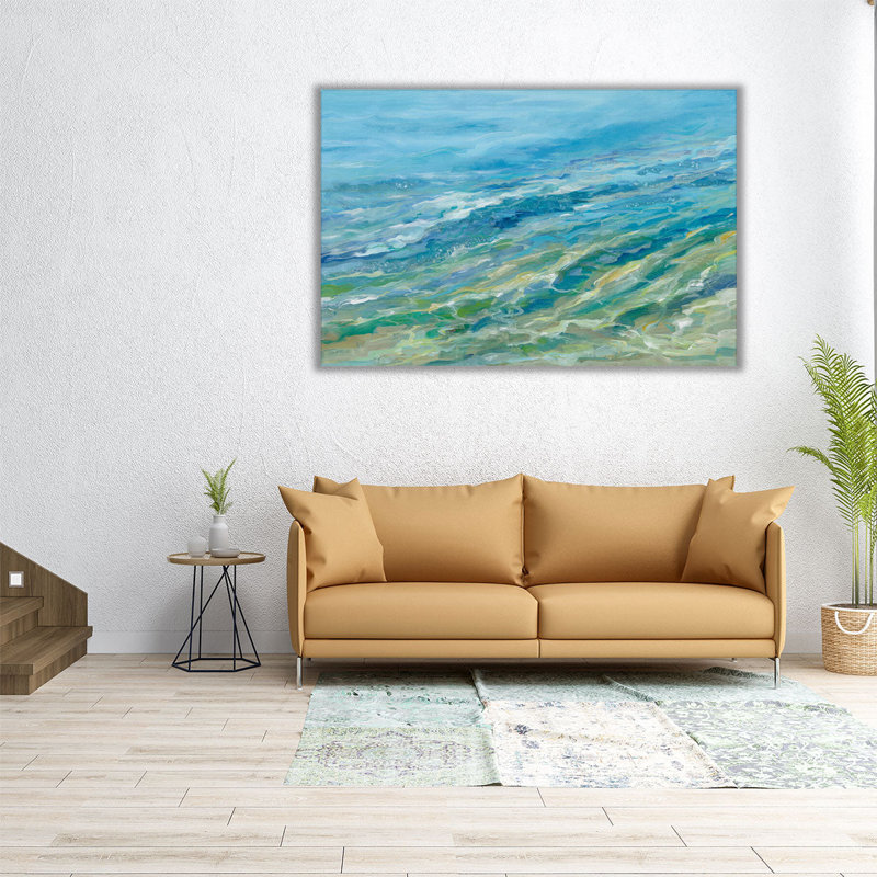 Fond marin - reproduction d'art sur toile, H 24 po x l 36 po