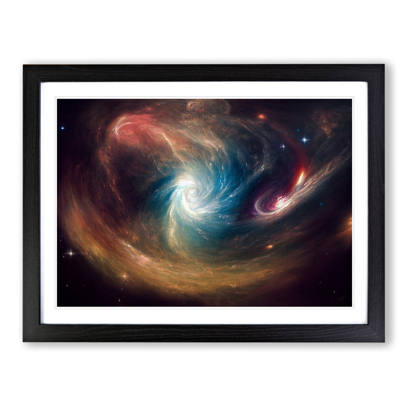 Captivating Galaxy Vol.5 - Framed Print, 25cm H x 34cm W x 2cm D, Black