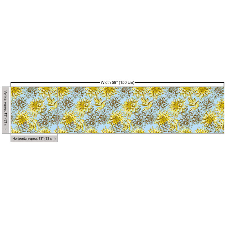 Orton High Detail and Fluffy Dahlias Fabric
