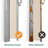 Patio Retractable Side Awning with Aluminum Frame, Waterproof Privacy Screen for Garden and Pools-111082151-111082152