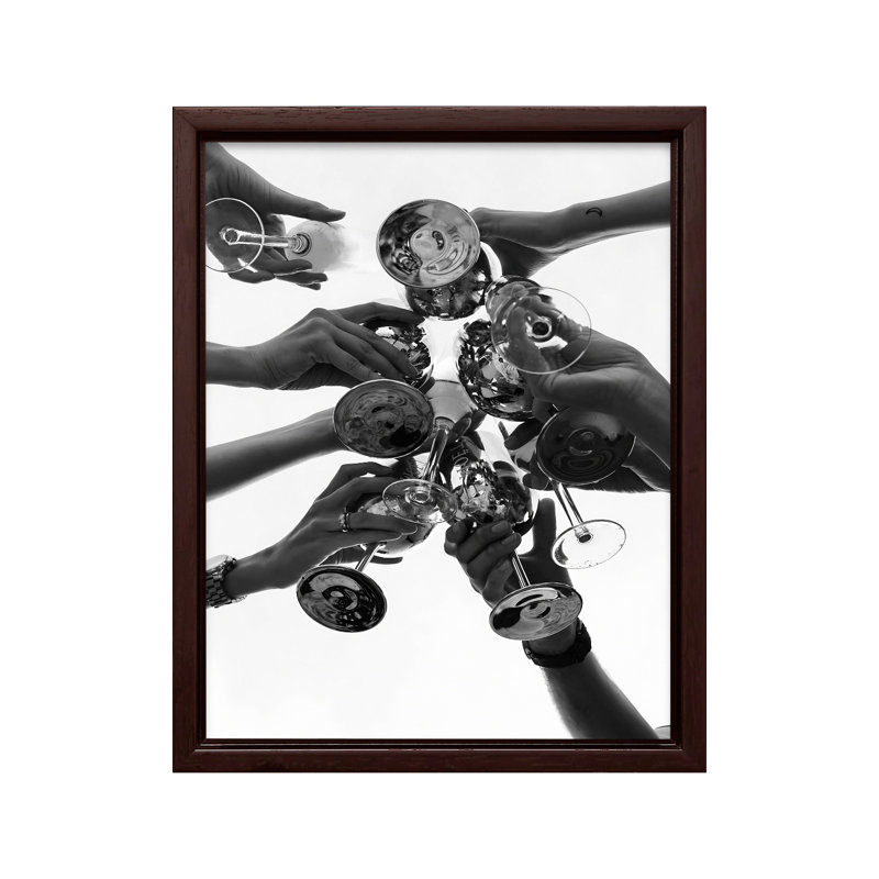 Cocktail Cheers, Black Framed, Poster, 16"H x 20"W
