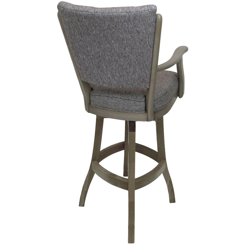 Tabouret pivotant Bellamy, Tabouret de comptoir (siège d'une hauteur de 26 p, Gris Mojave