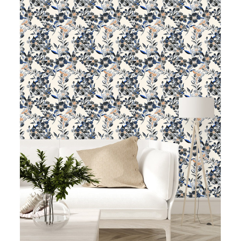 Carreau de papier peint auto-adhésif l 25 po, L 2,09 pi x L 10,42 pi