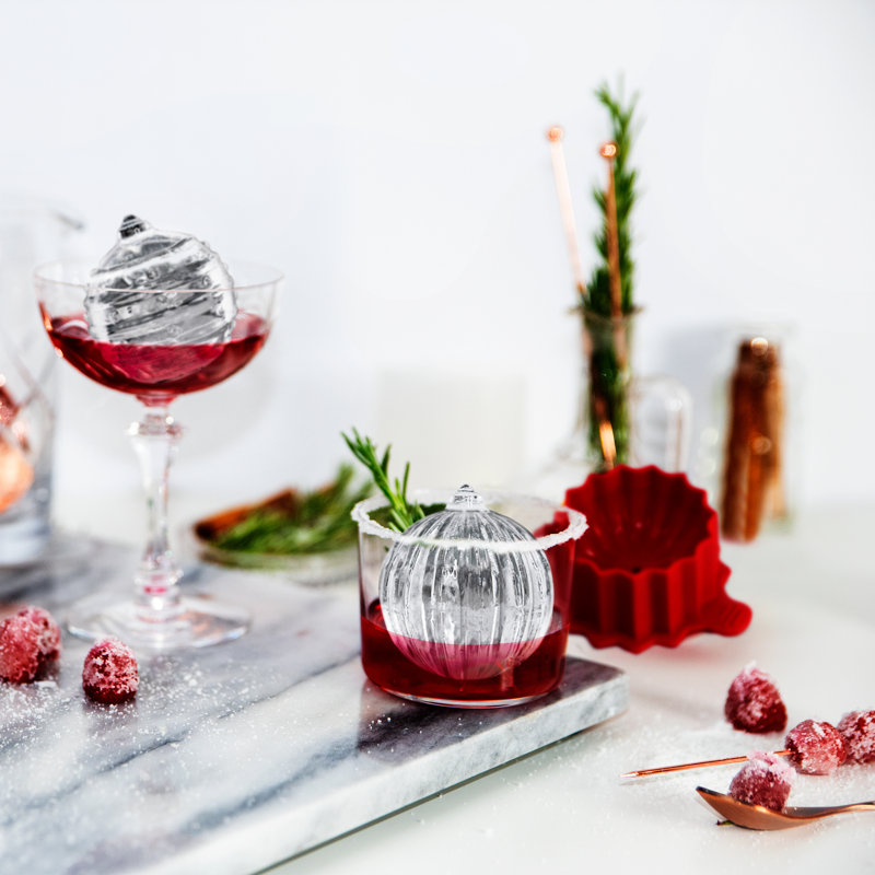 Dots and Stripes Ornament Ice Cube Tray