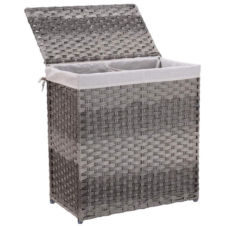 Y-Weave Medium Decorative Storage Basket Black - Brightroom™