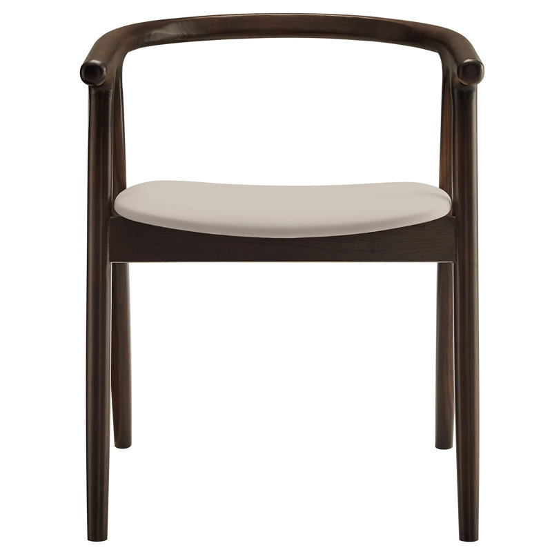 Chaise en cuir et bois Henry, Pierre