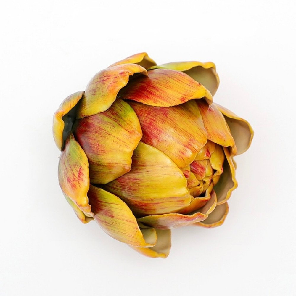 Artificial Artichokes Fake Vegetables And Fruits For Summer Kitchen Wedding Bowl And Vase Decorations, Yellow