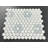 Thassos White And Blue Celeste 1" X 1" Marble Honeycomb Mosaic Wall & Floor Tile