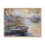 Bateau de pêche, reproduction d'art sur toile, paysage de rivière de pêche-1302316498-1302316500