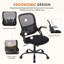 Fauteuil de bureau ergonomique en filet à dossier moyen, chaise de travail pivotante à hauteur réglable avec support lombaire, chaise de bureau à large siège respirant pour bureau personnel, capacité de 250 lb-2106680552-2106680559