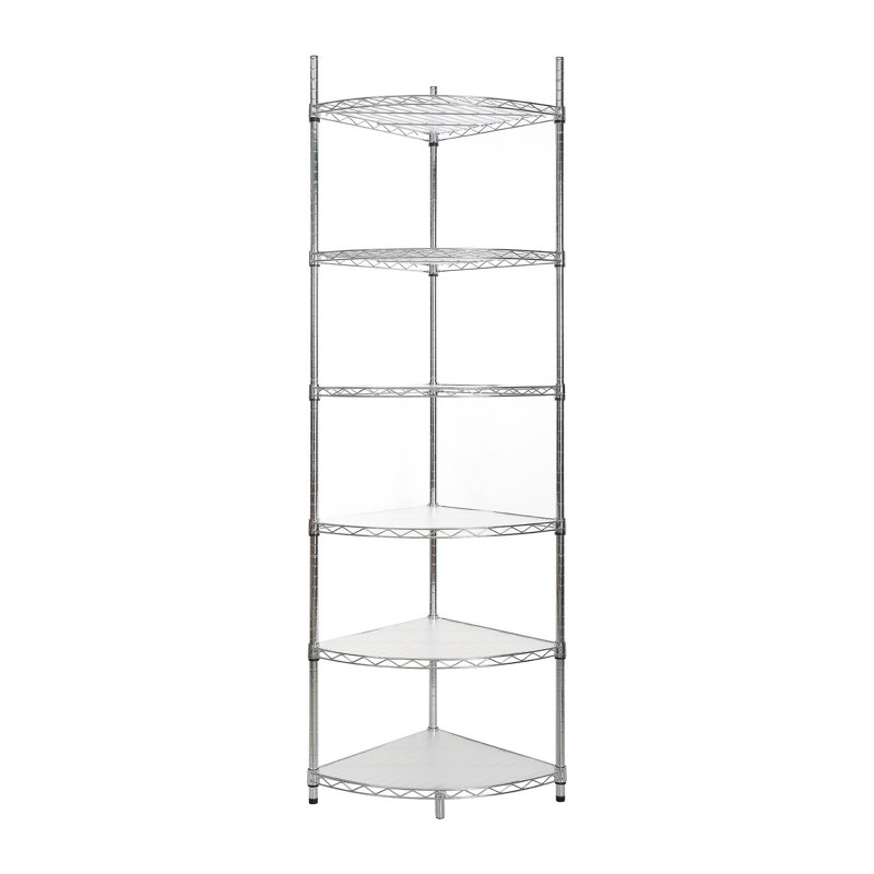 Étagère de coin 6 niveaux, Chrome chrome