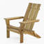 Chaise Adirondack pliante en bois massif Damione-8941138