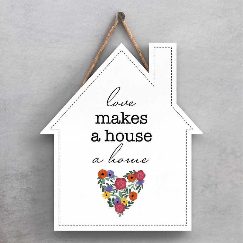Words And Text Wall Decor, 18.5cm H x 16cm W x 0.9cm D
